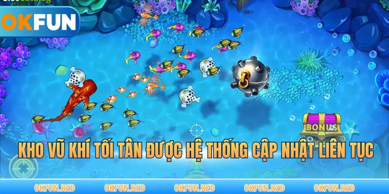 Kho vũ khí tối tân được hệ thống cập nhật liên tục